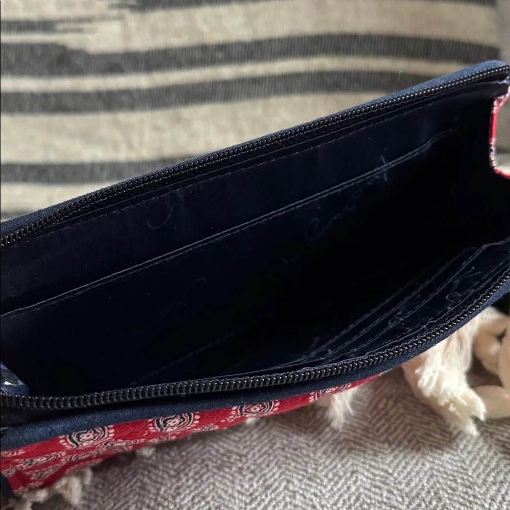 Vera Bradley - Retired Pattern Red Bandana Paisley Wristlet Wallet